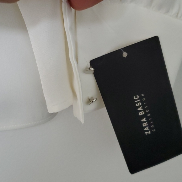 ZARA Ecru Twist Blouse - Picture 6 of 9